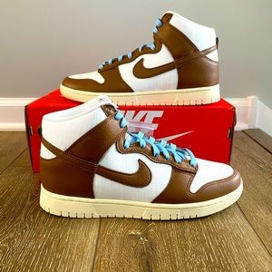 Nike DUNK HIGH RETRO PREMIUM - PECAN/SAIL Men’s 10